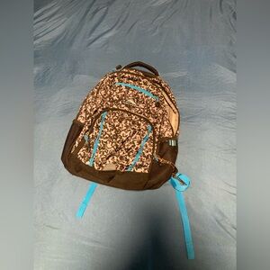 High Sierra Brown and Blue Camo Backpack